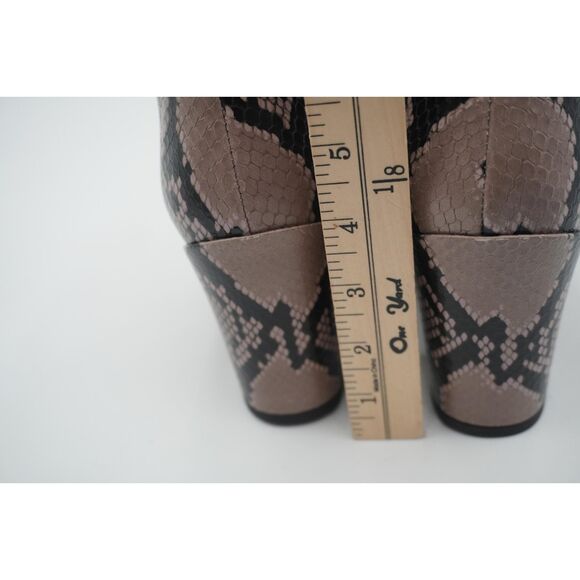 New Aquatalia Leather Snakeskin Animal Print Ankle Boots, Size 9.5, Stylish - Picture 11 of 12